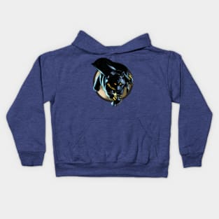 Black Panda Knight Kids Hoodie